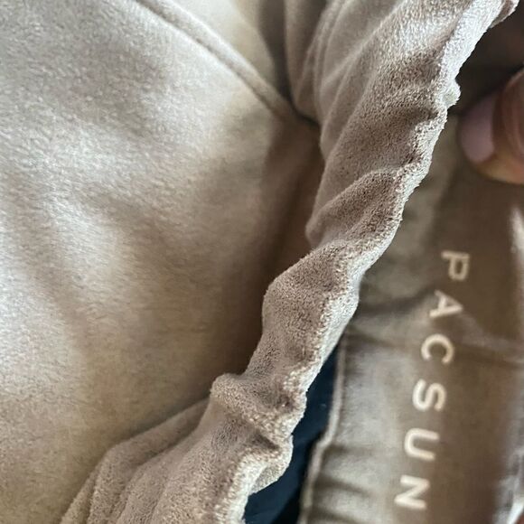 PacSun Tan Faux Suede Jogger Pants Size Small - Picture 11 of 14